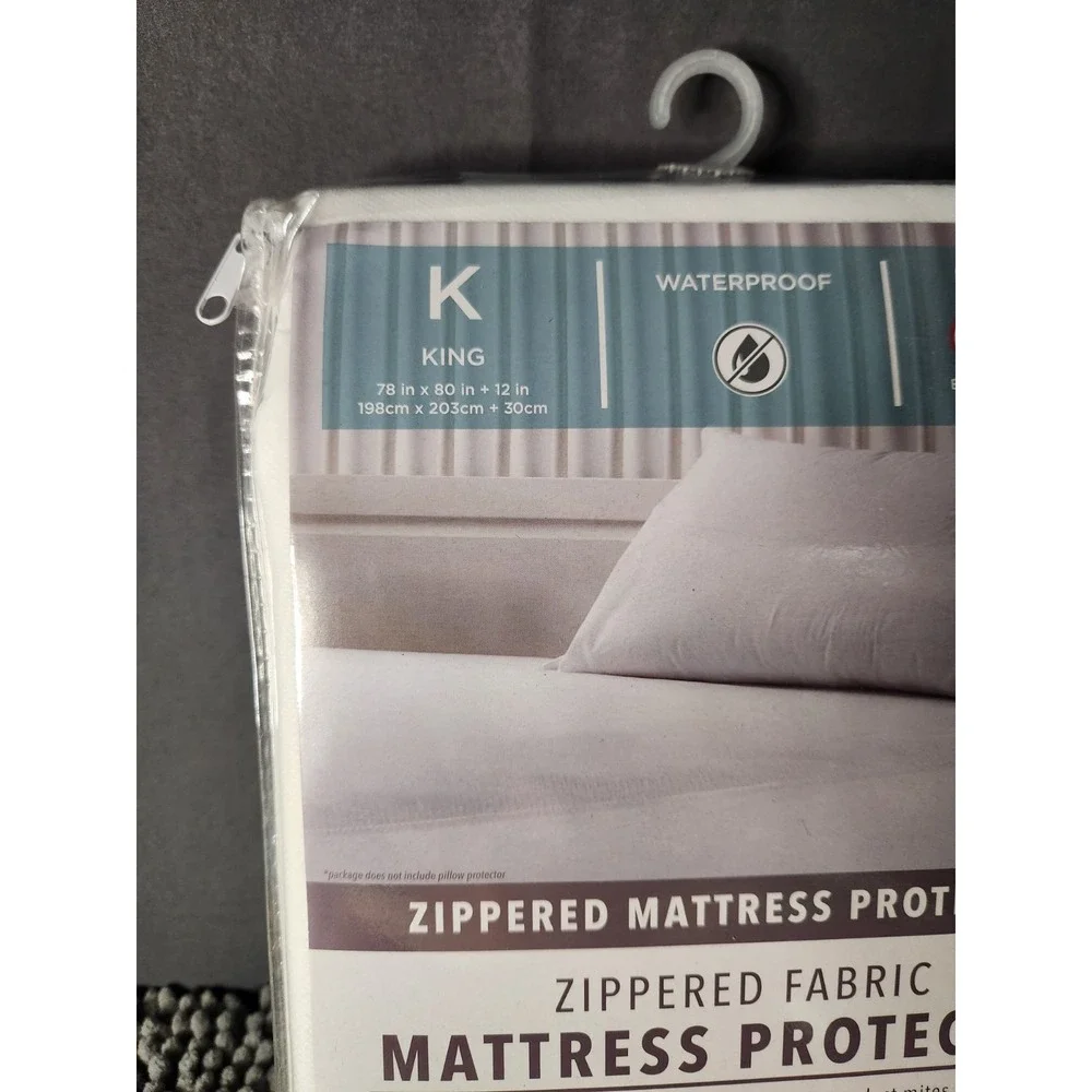 Sultan's Zippered‎ FABRIC Mattress Cover Waterproof Bug Free KING SIZE~NEW!